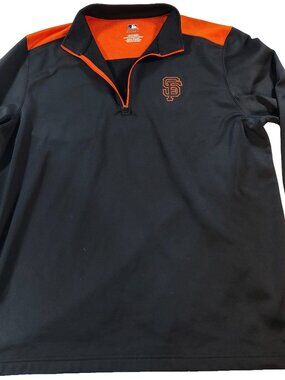 Men's Black & Orange 2XL San Francisco Giants Genuine MLB Light Jacket